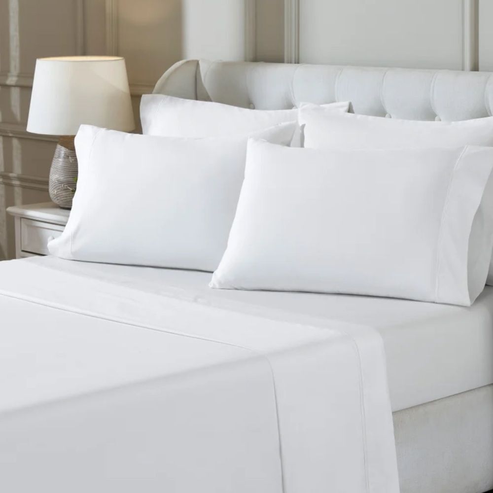 TheraLuxe By Therapedic 300 Thread Count 7-Piece Sheet Set, cotton, White,  NWT
